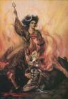 Goddess Khali - assassinating demon Mahesha